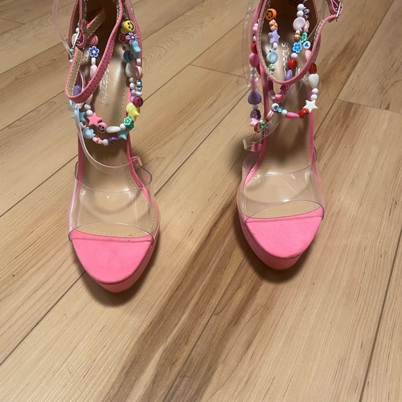 Daylee heeled pink sandal - Picture 3 of 6